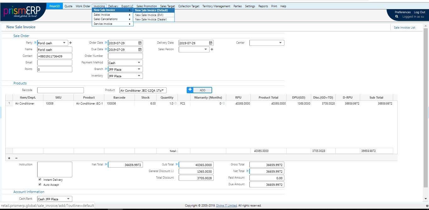 Add Sale Invoicenew